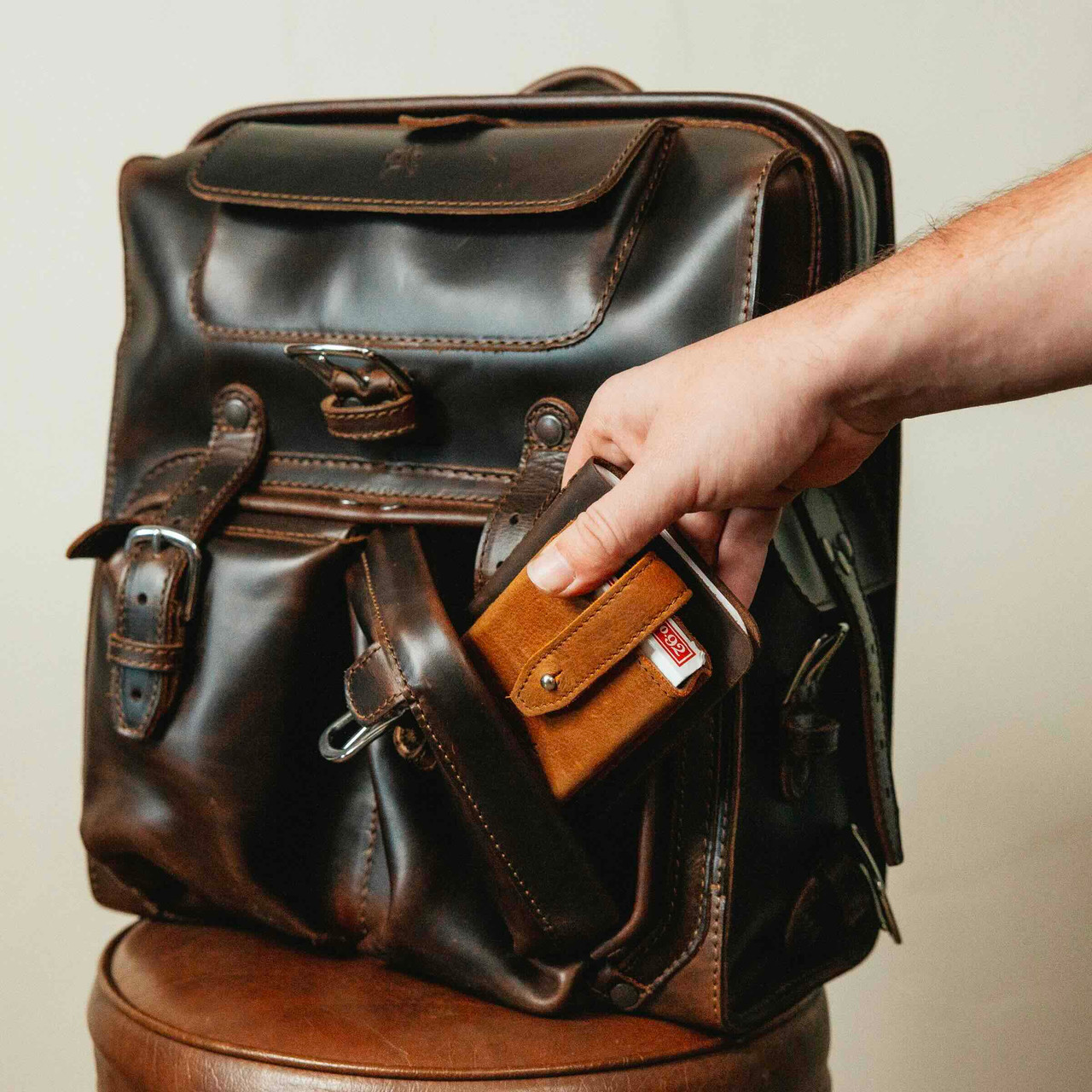 Image 5 of article Big Mouth Full-Grain Leather Backpack