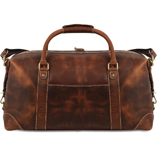 Image 2 of article Anejo Tan Weekender Buffalo Leather Duffel Bag