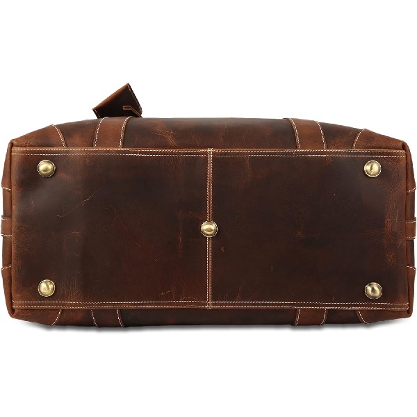 Image 5 of article Anejo Tan Weekender Buffalo Leather Duffel Bag