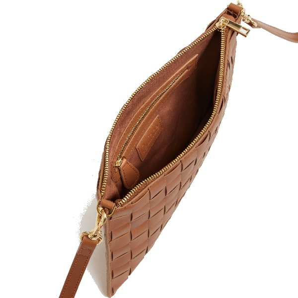 Image 4 of article Charlotte Italian Leather Handwoven Convertible Crossbody
