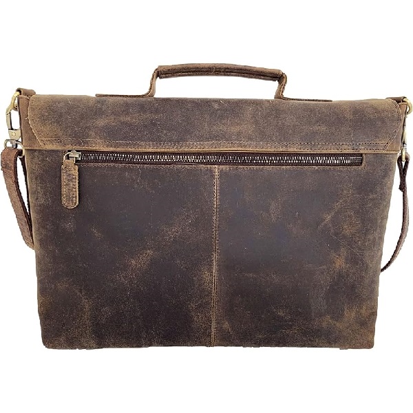 Image 5 of article Cuero Buffalo Hunter Leather Messenger Bag